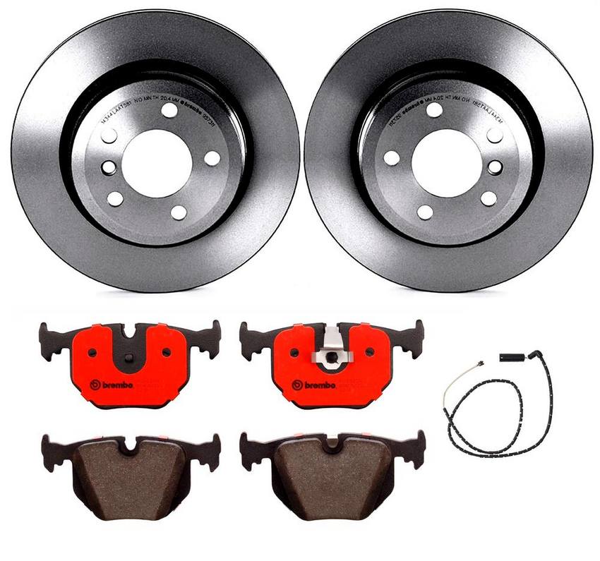 BMW Land Rover Brake Kit - Pads and Rotors Rear (320mm) (Ceramic) SFP500210 - Brembo 1536172KIT